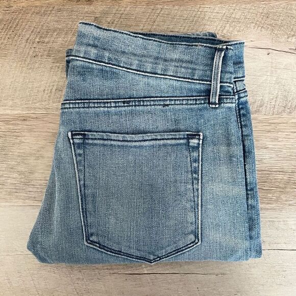 3x1 NYC Slim Straight Leg Jeans 24 Fleet Wash Light Blue Mid Rise Premium Denim - Picture 4 of 11